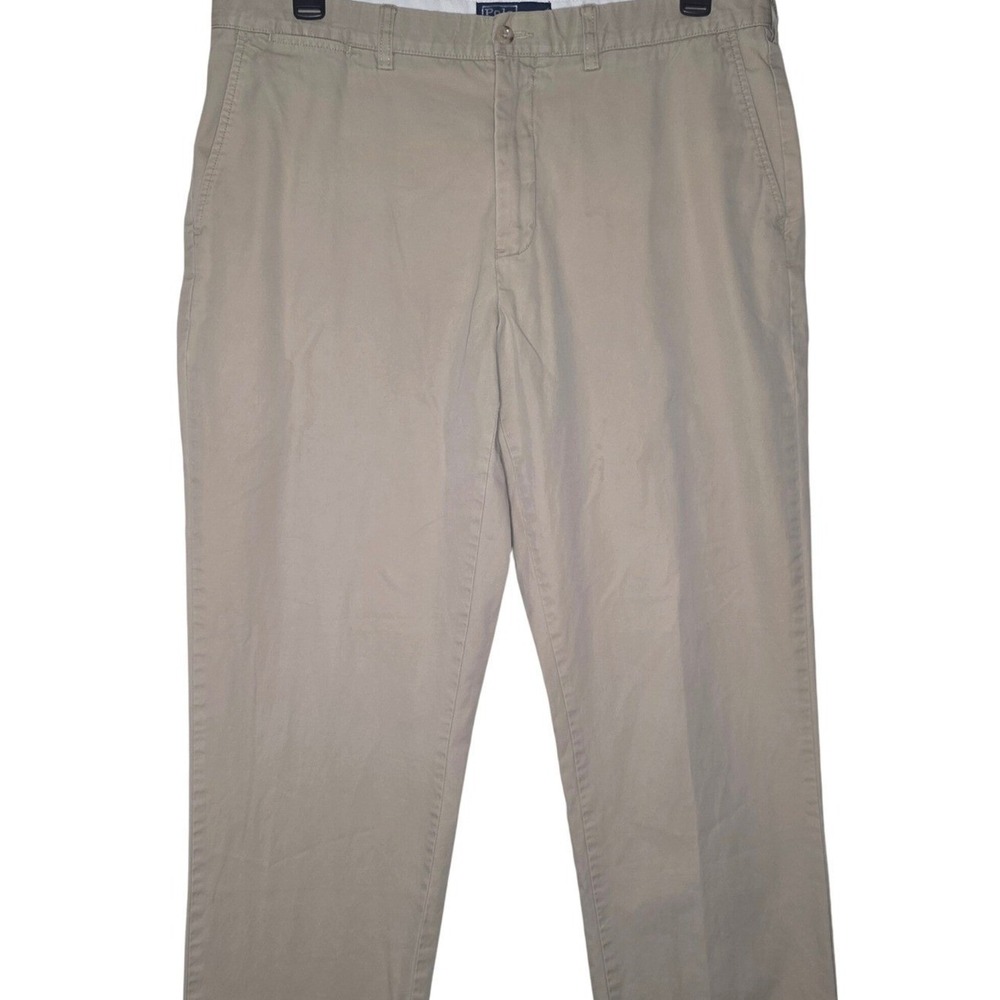 Polo by Ralph Lauren Preston Pant‎ Mens Beige Cotton Casual Chino Pants 38x30